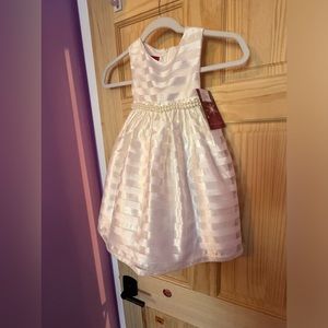 Communion/Flowergirl/Formal Dress with Pearl Waistband